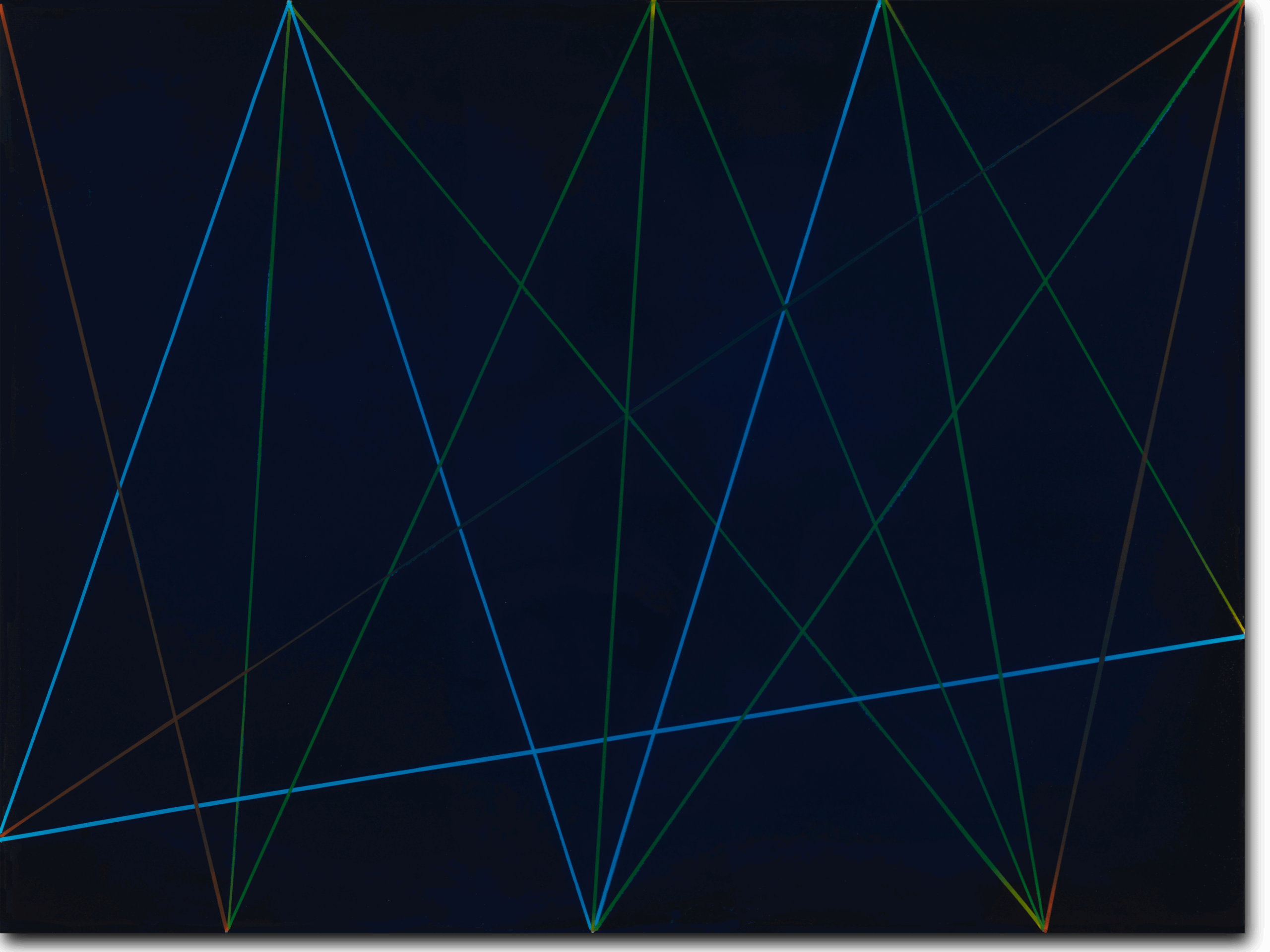 Trevor Richards, C17 (All Things Considered), acrylic tape and epoxy resin, 61 x 81cm, Acorn Photo